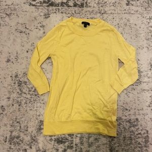 Jcrew size small yellow 3/4 sleeve shirt. Sweater-like material